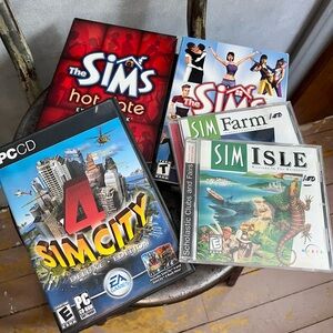 Vintage Sims PC Game Lot!